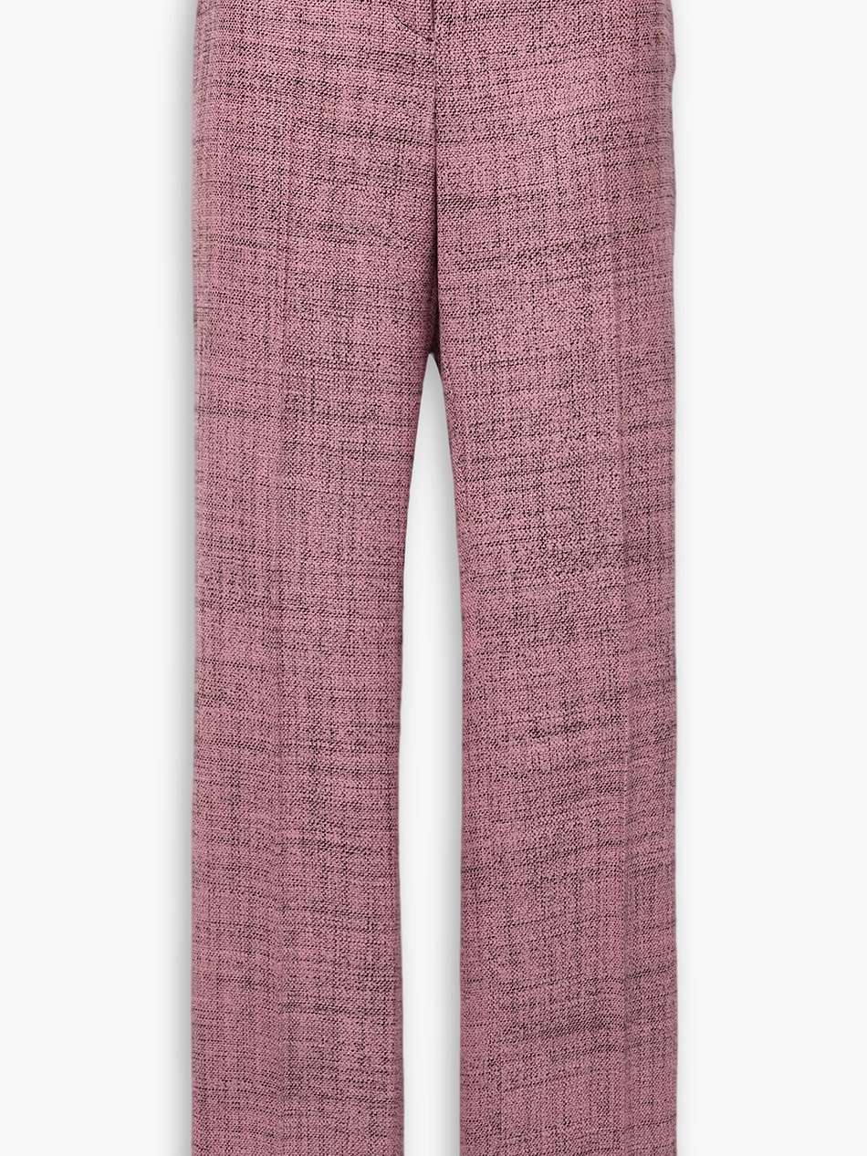 wool-tweed straight-leg pants