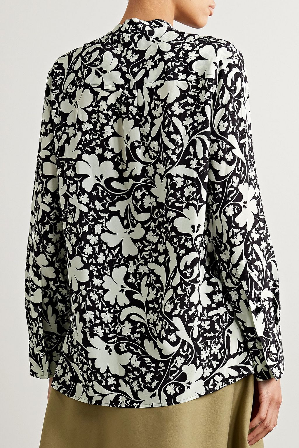 STELLA MCCARTNEY Eva printed silk crepe de chine blouse