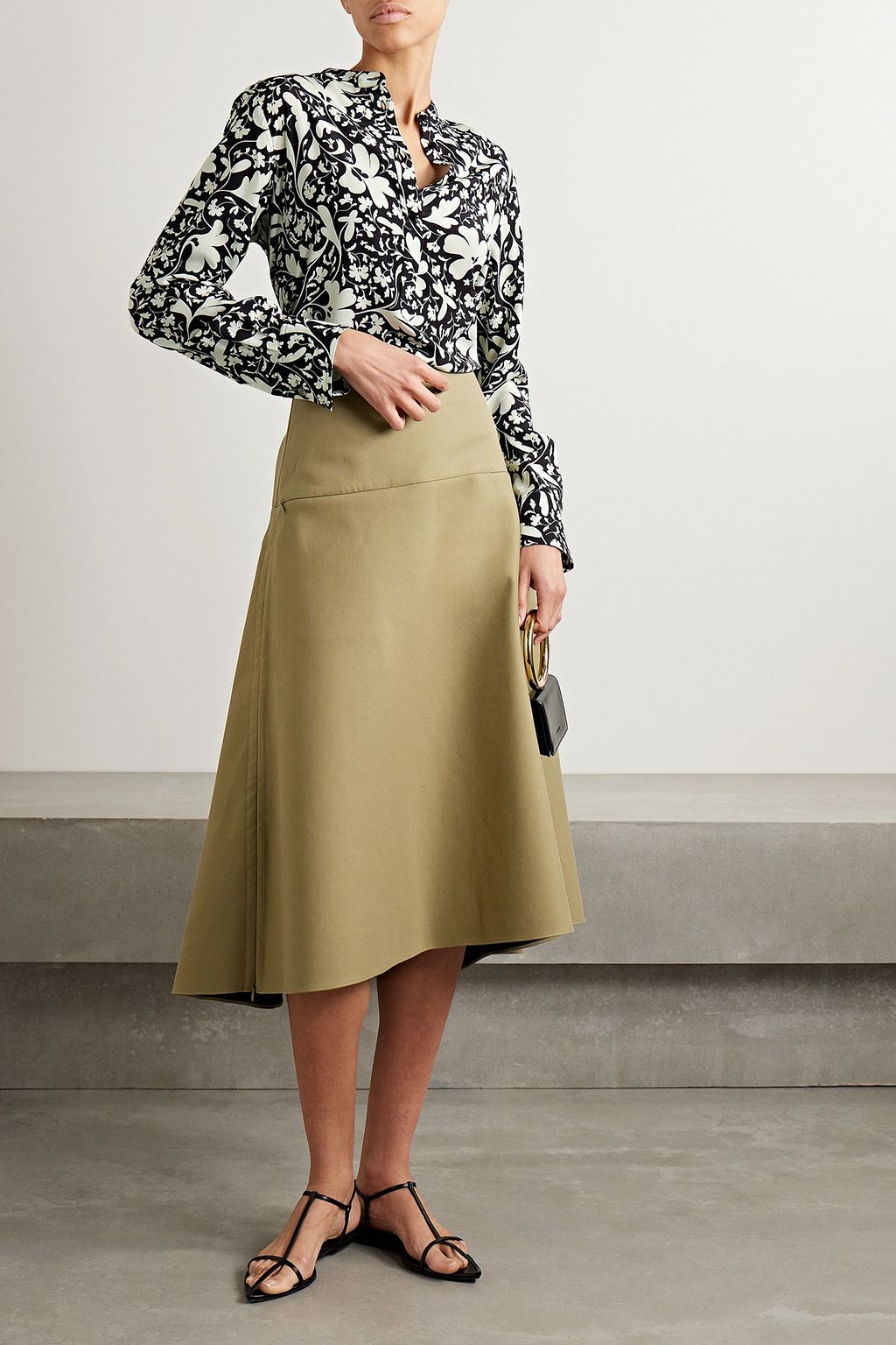 STELLA MCCARTNEY Eva printed silk crepe de chine blouse