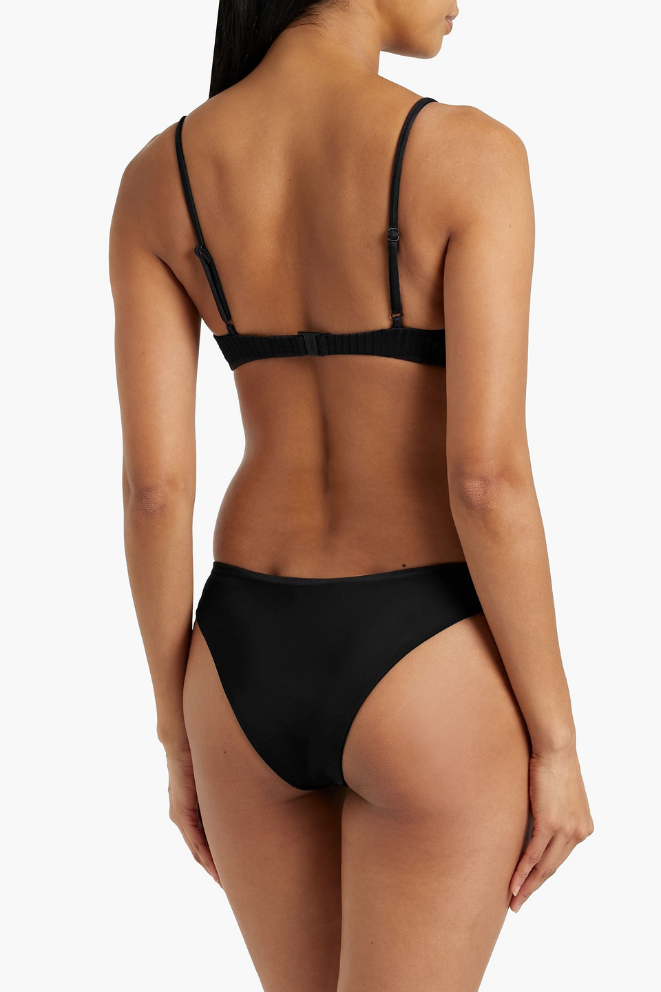 ONIA DALIA RIBBED UNDERWIRED BIKINI TOP 3074457345636043640