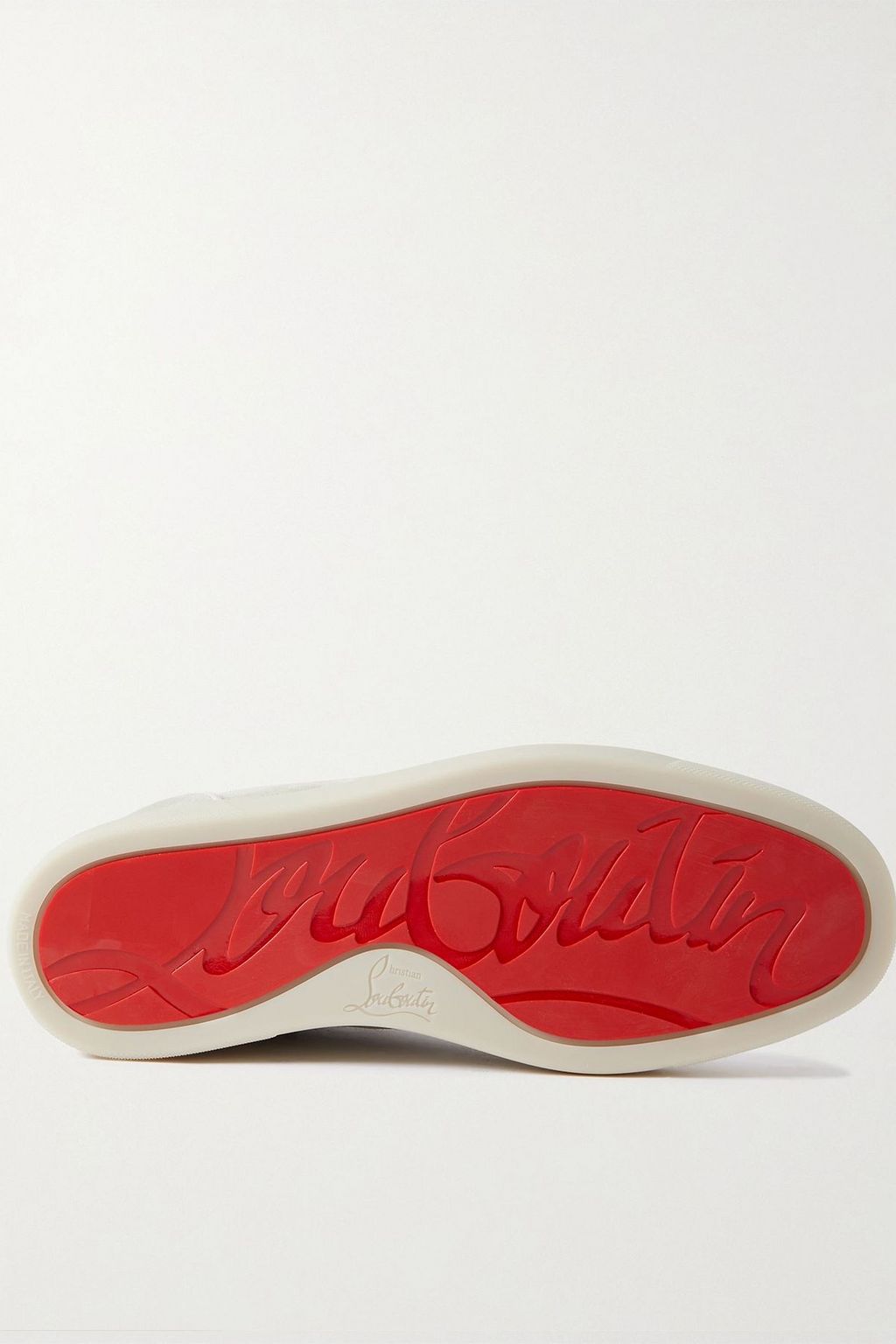 CHRISTIAN LOUBOUTIN حذاء سنيكرز لويس بطول فوق الكاحل من جلد السويد مزين بشعار العلامة