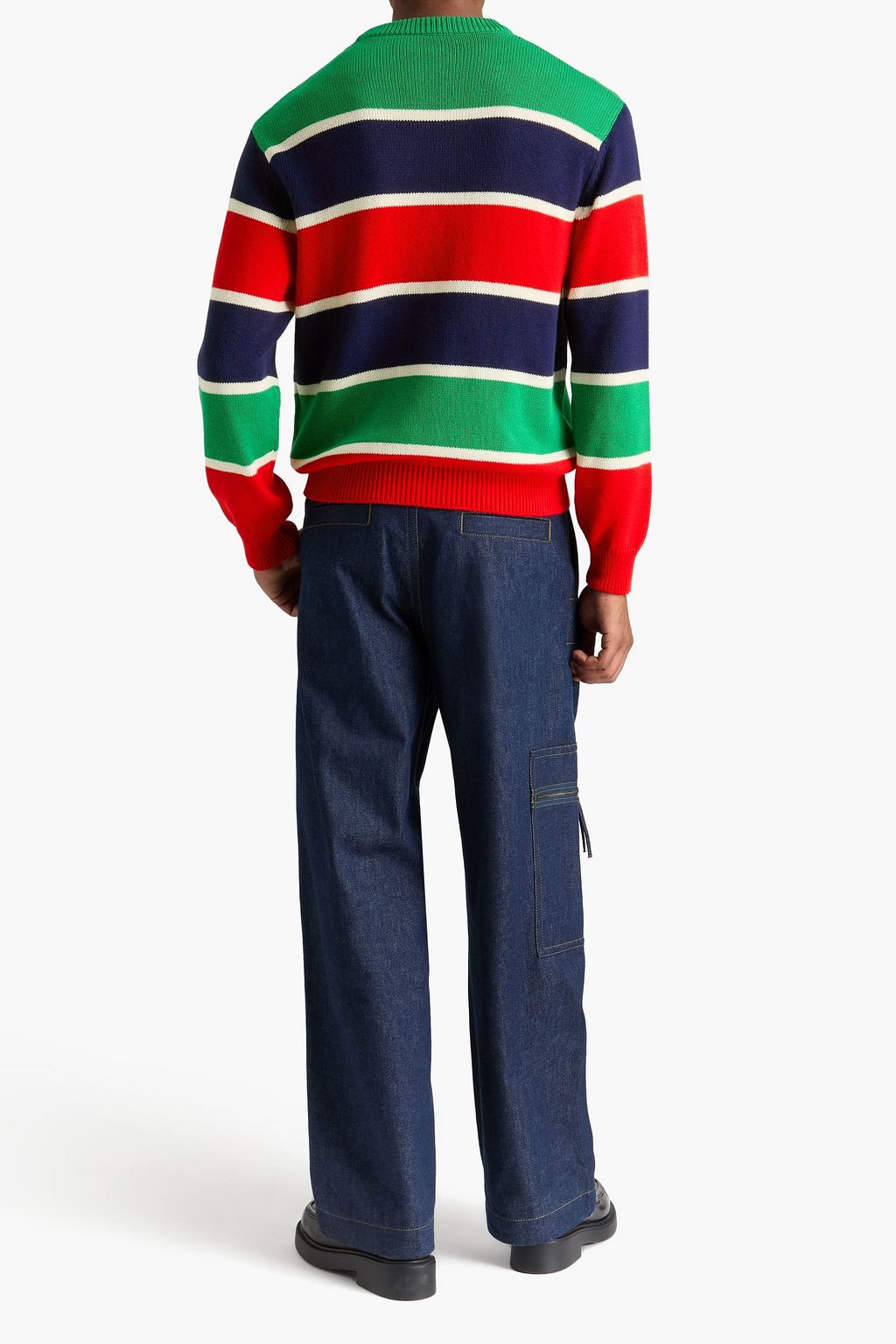 GUCCI 인타르시아 코튼 울 혼방 스웨터