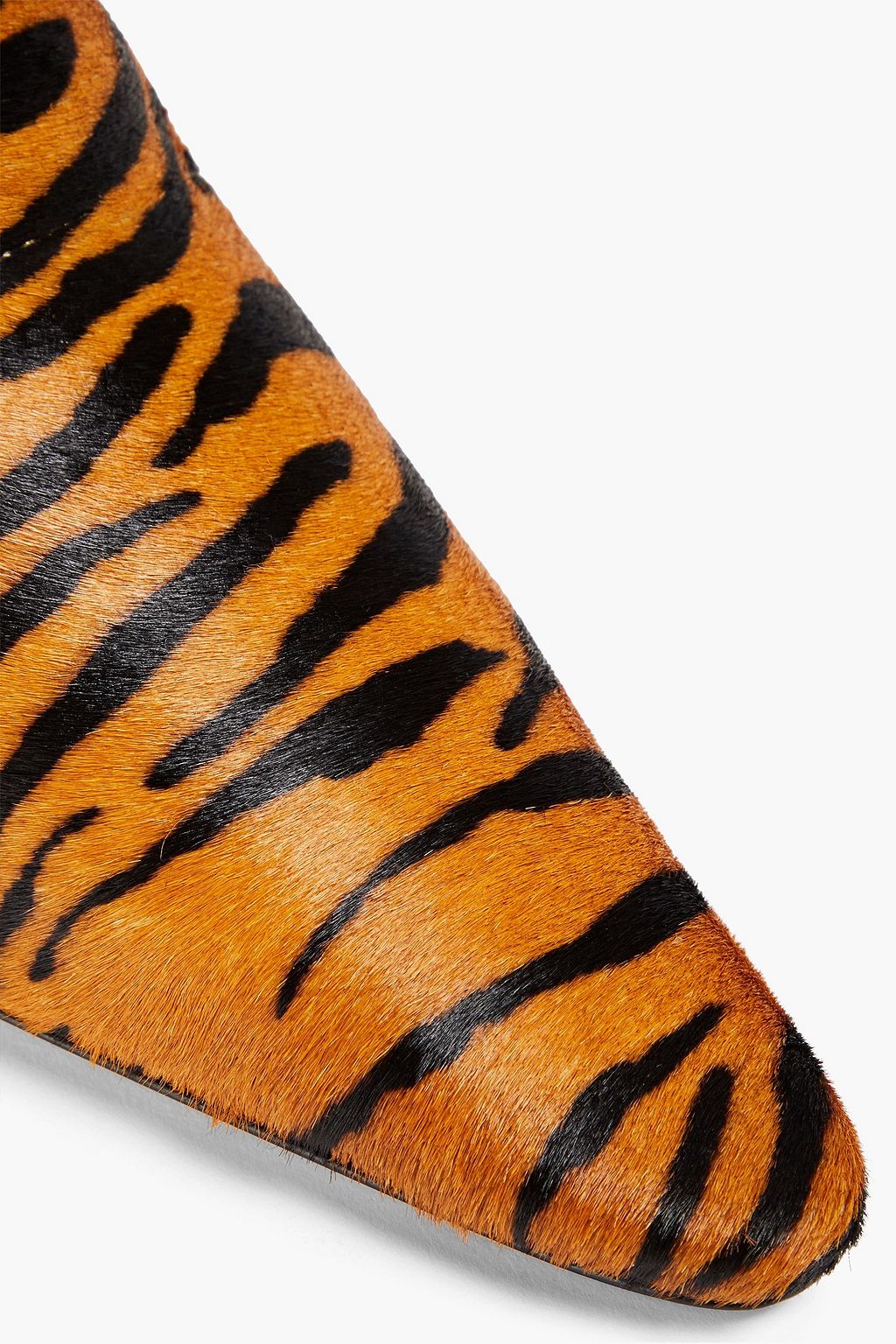 BY FAR Cynthia tiger-print calf hair mules
