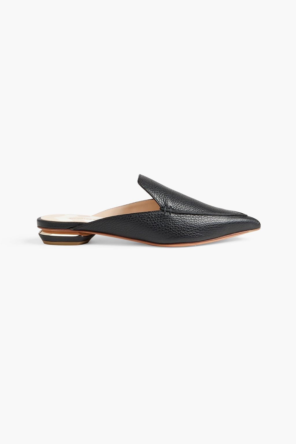 NICHOLAS KIRKWOOD Beya pebbled-leather slippers