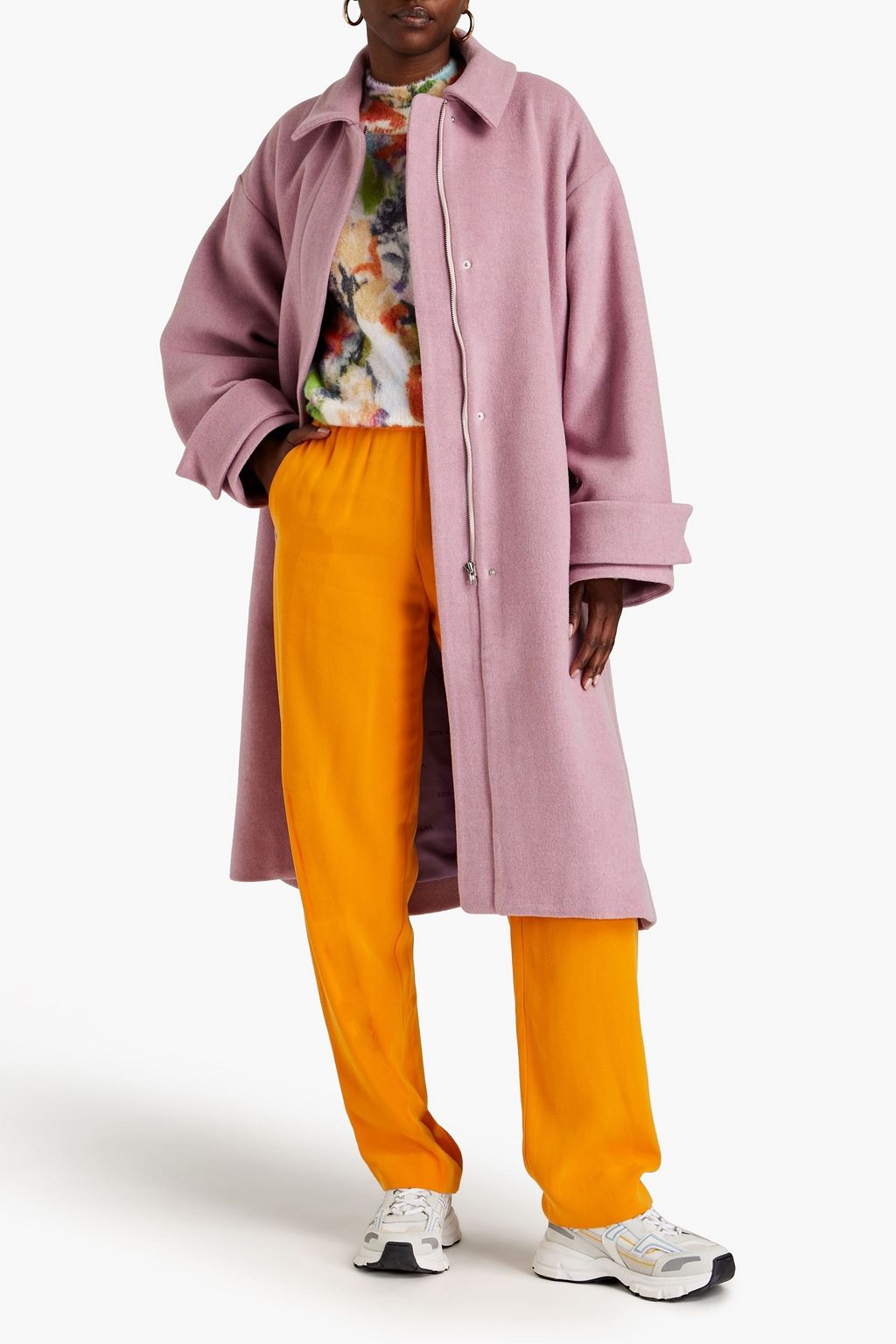 STINE GOYA Diana wool-blend felt coat