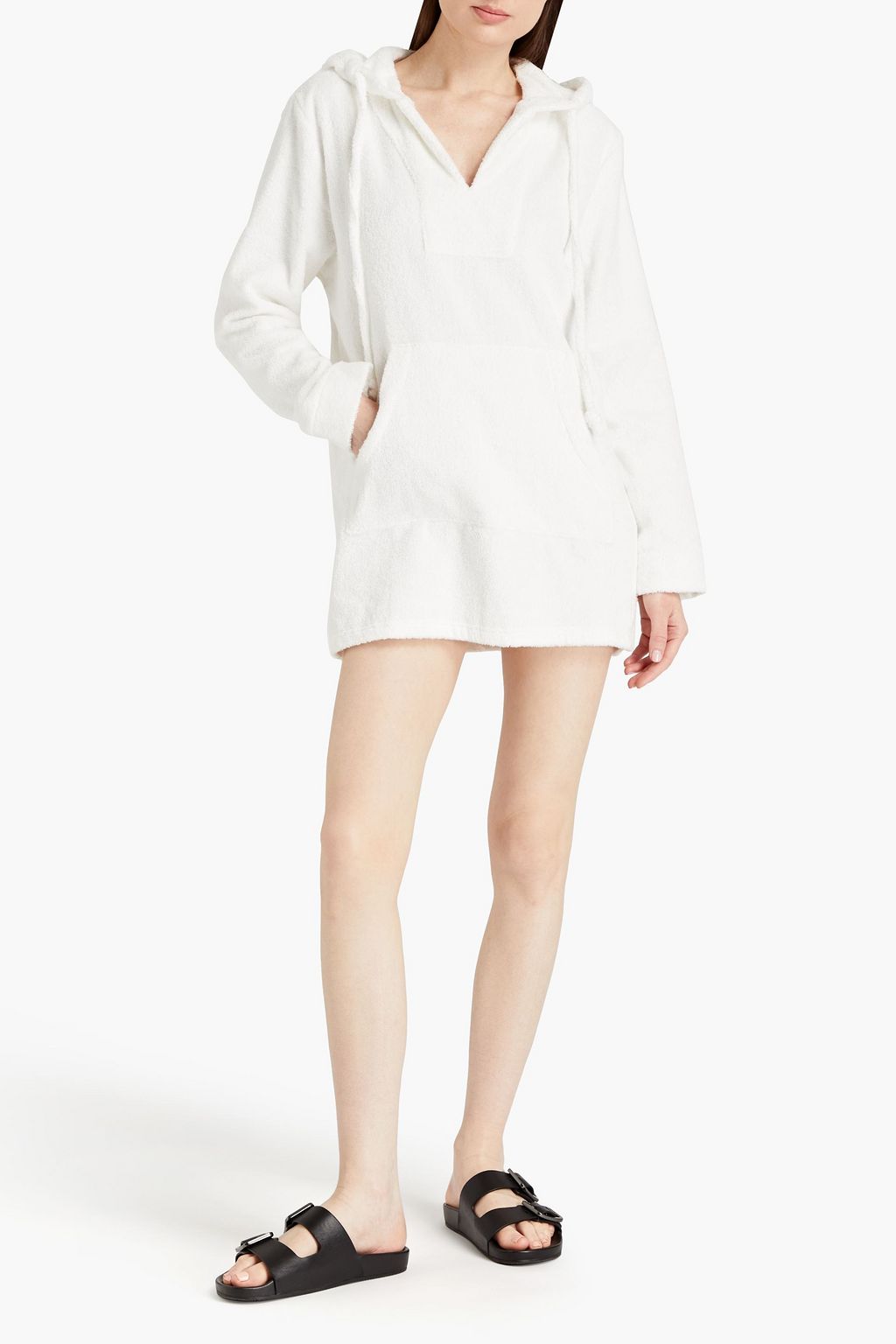 ONIA Cotton-terry hooded tunic