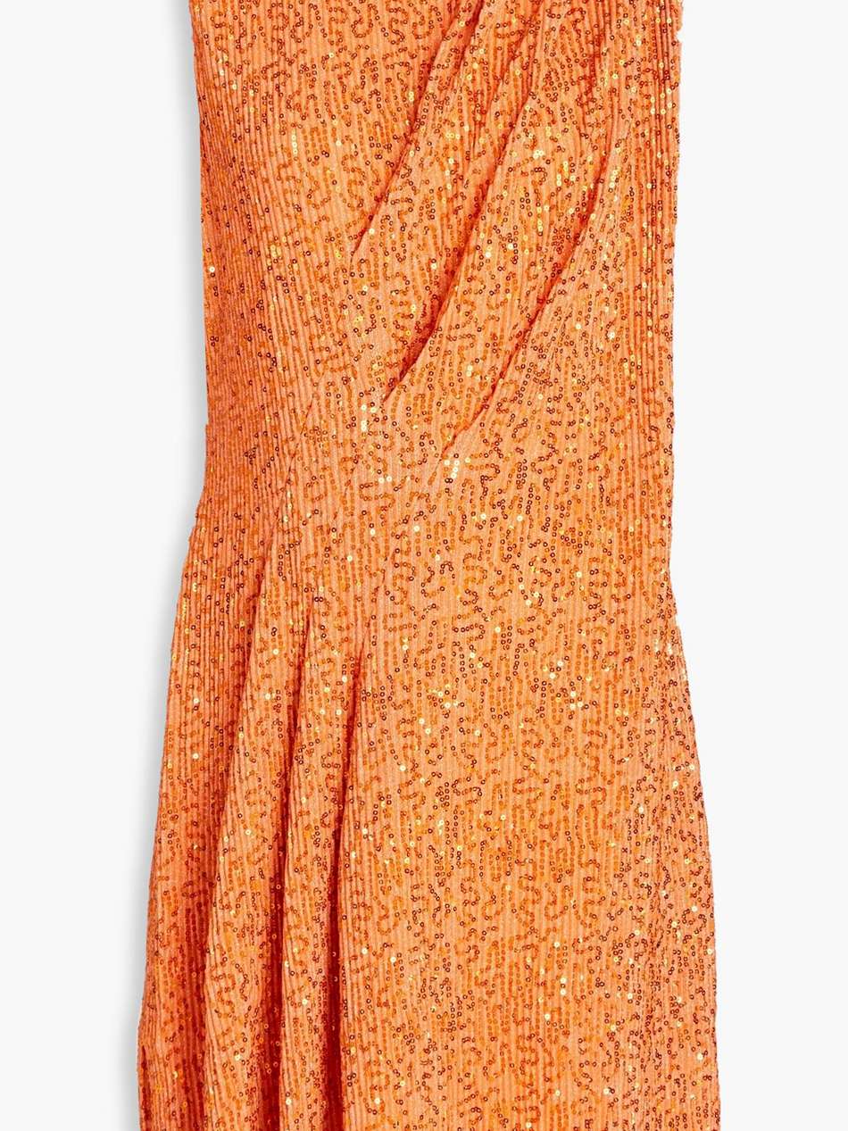 louiza sequined metallic knitted mini dress