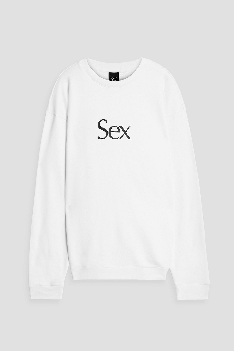 Christopher Kane Printed French Cotton-terry Sweatshirt In White