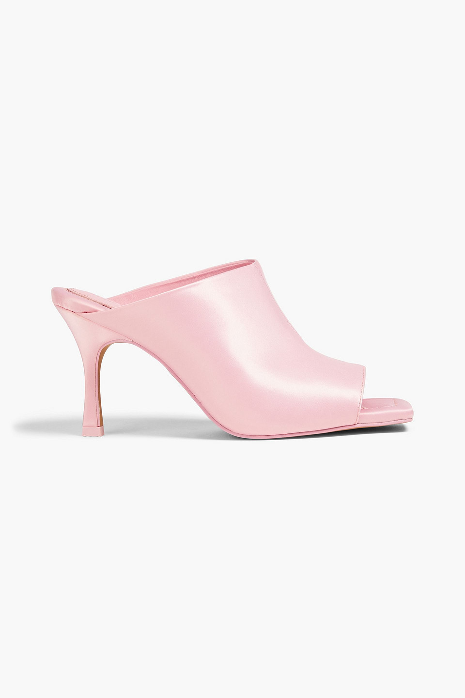 Stine Goya Naemi Satin Mules In Baby Pink