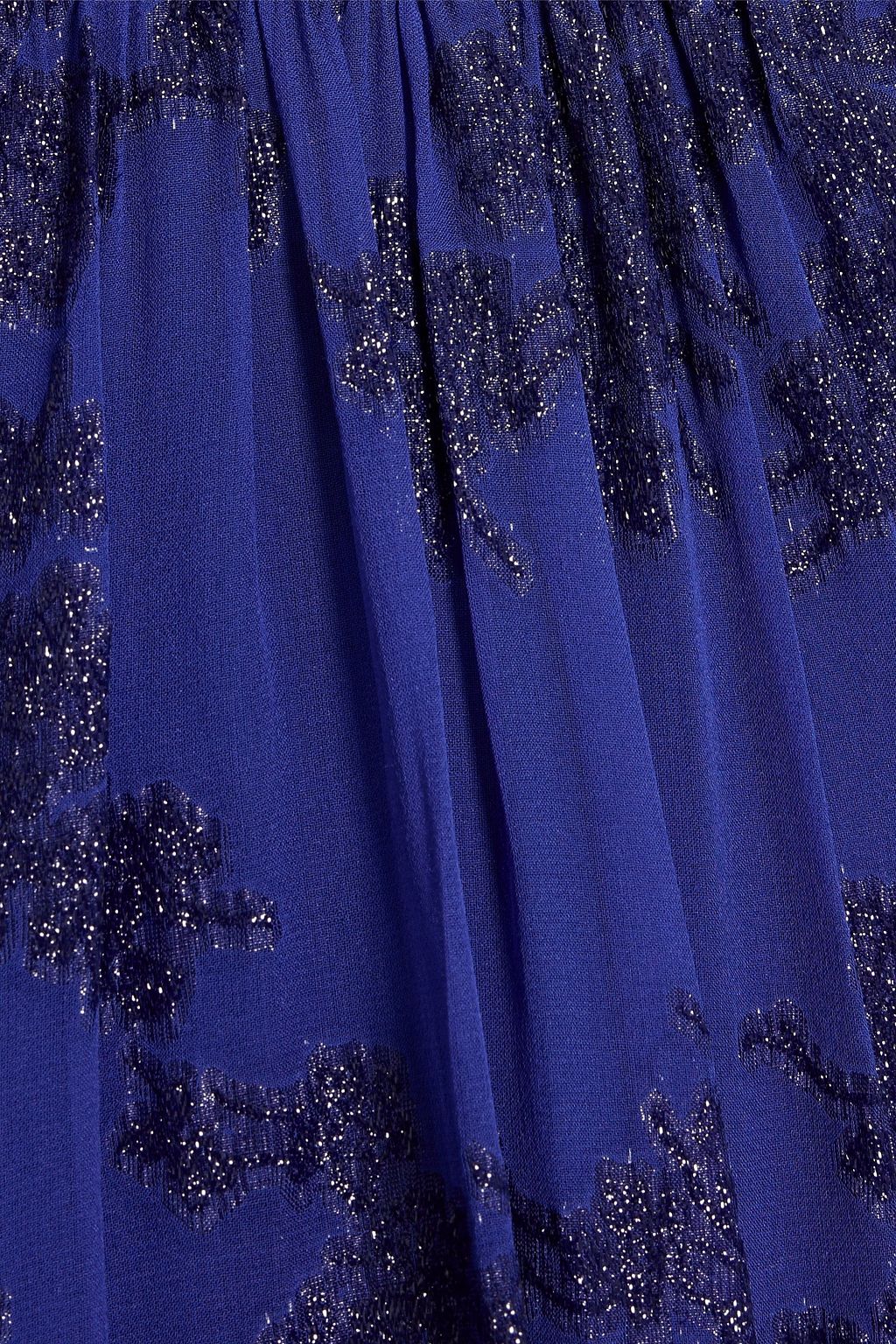 ML MONIQUE LHUILLIER Cutout metallic fil coupé silk-blend mini dress