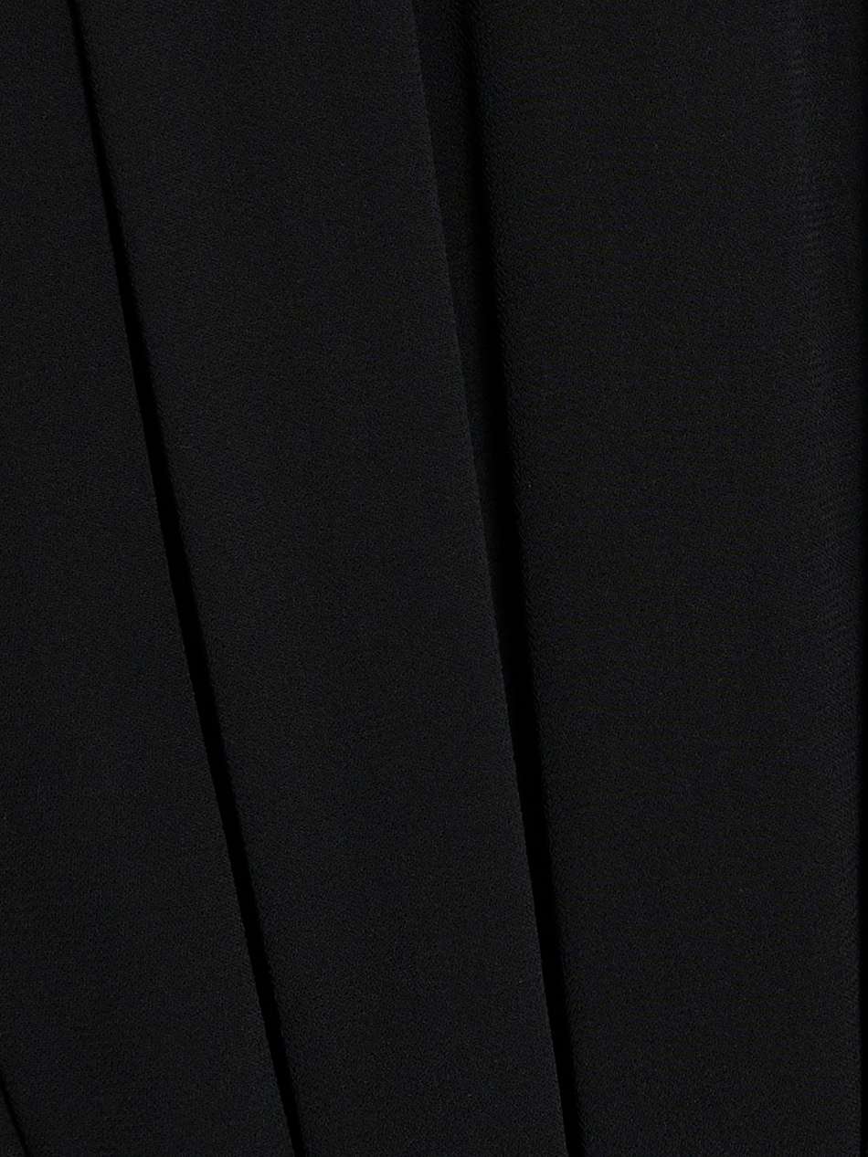cutout pintucked crepe dress