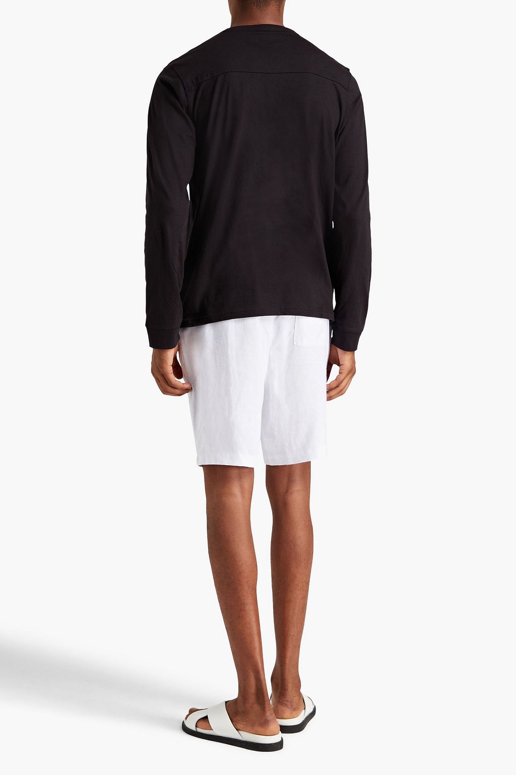 ONIA Cotton and modal-blend jersey Henley T-shirt