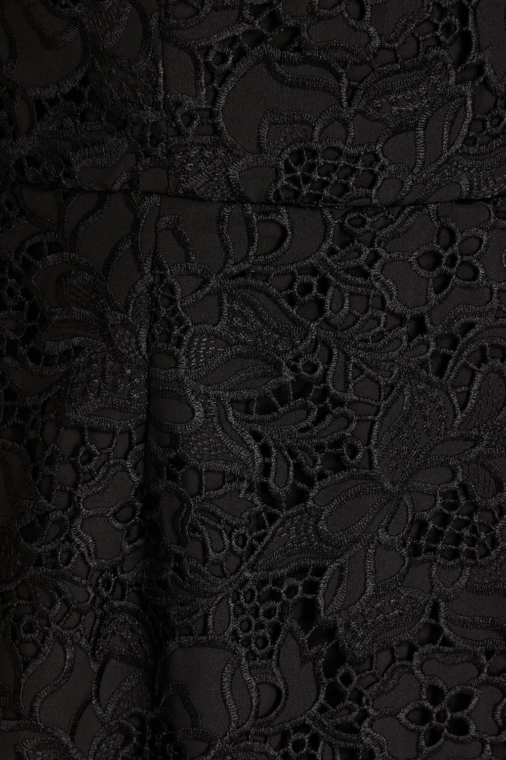 MIKAEL AGHAL Guipure lace and crepe midi dress