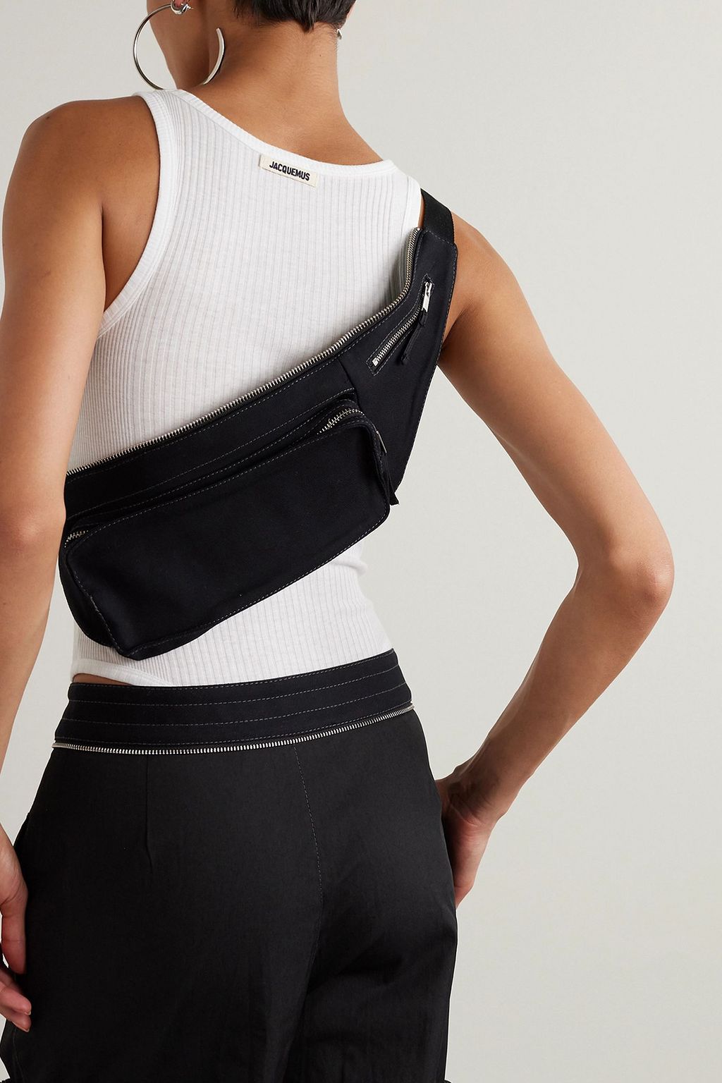 DION LEE Belt Bag cotton-blend cargo pants