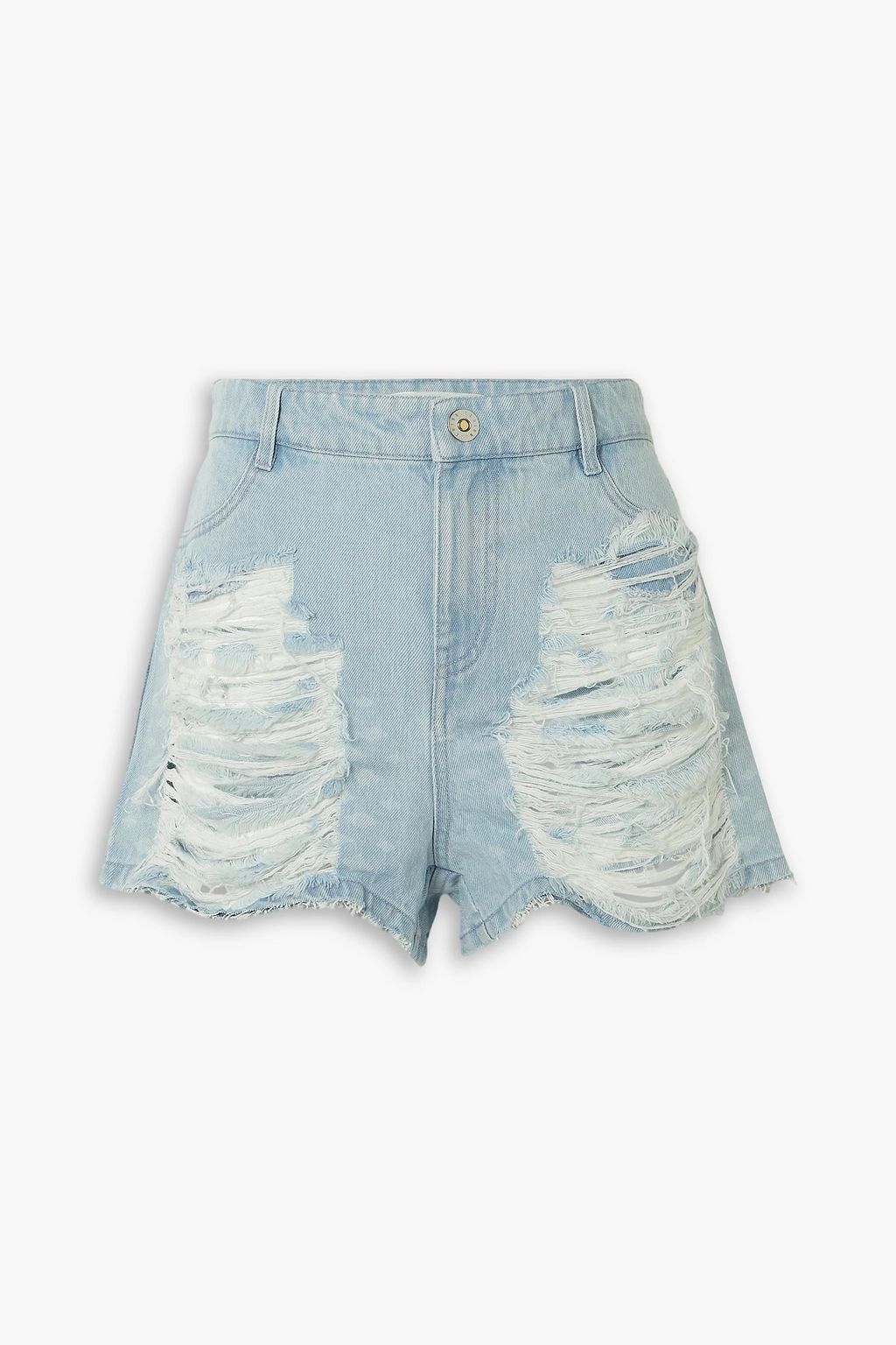 Distressed denim shorts shop