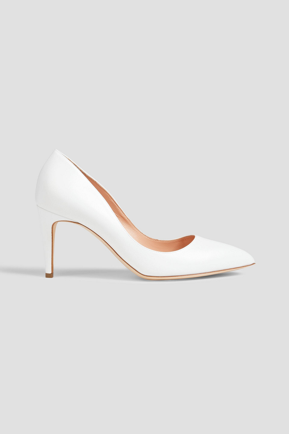 Rupert Sanderson Nada Suede Pumps In White