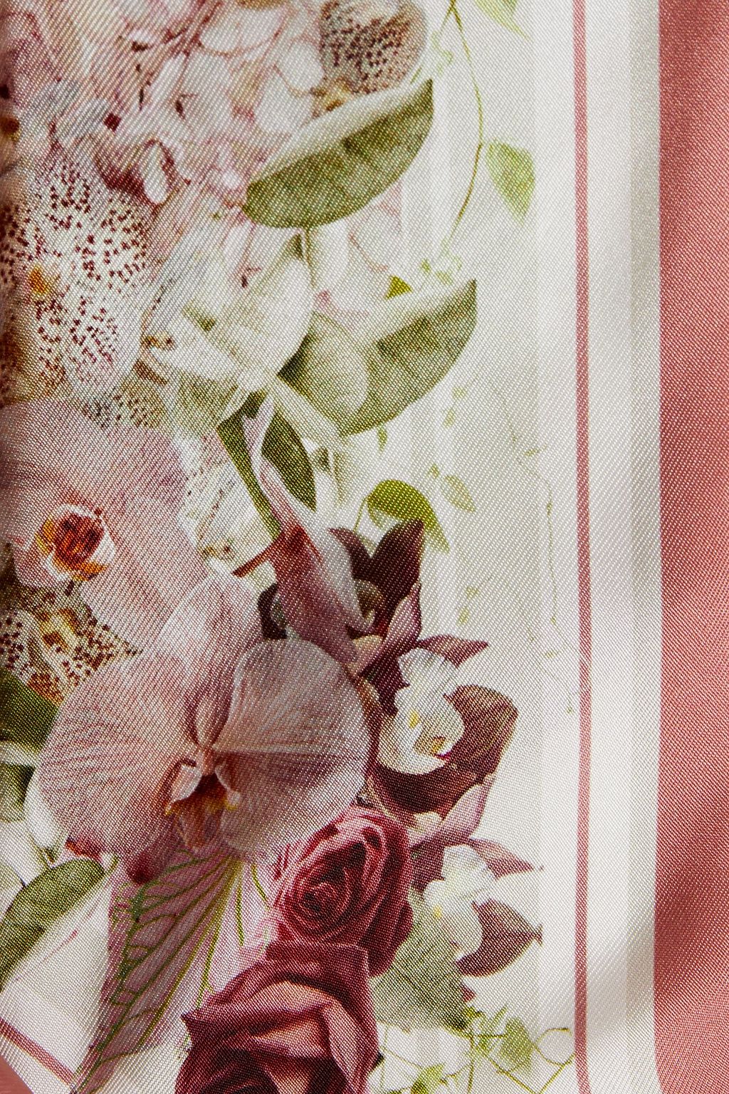 ZIMMERMANN Floral-print silk-twill scarf