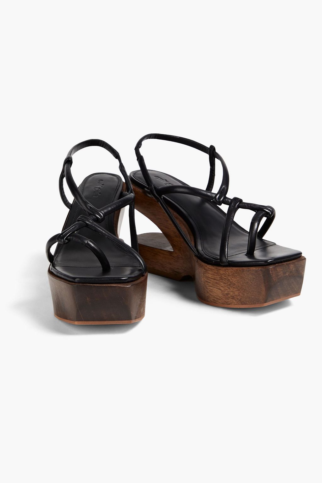 CULT GAIA Nela leather platform wedge sandals