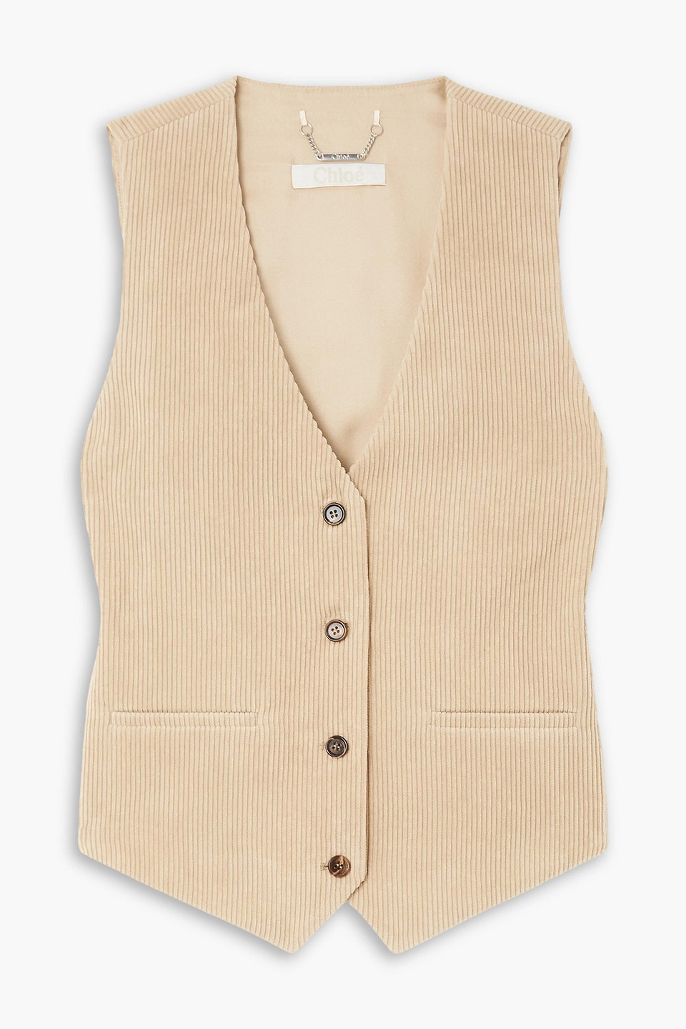 Chloé Cotton-corduroy vest