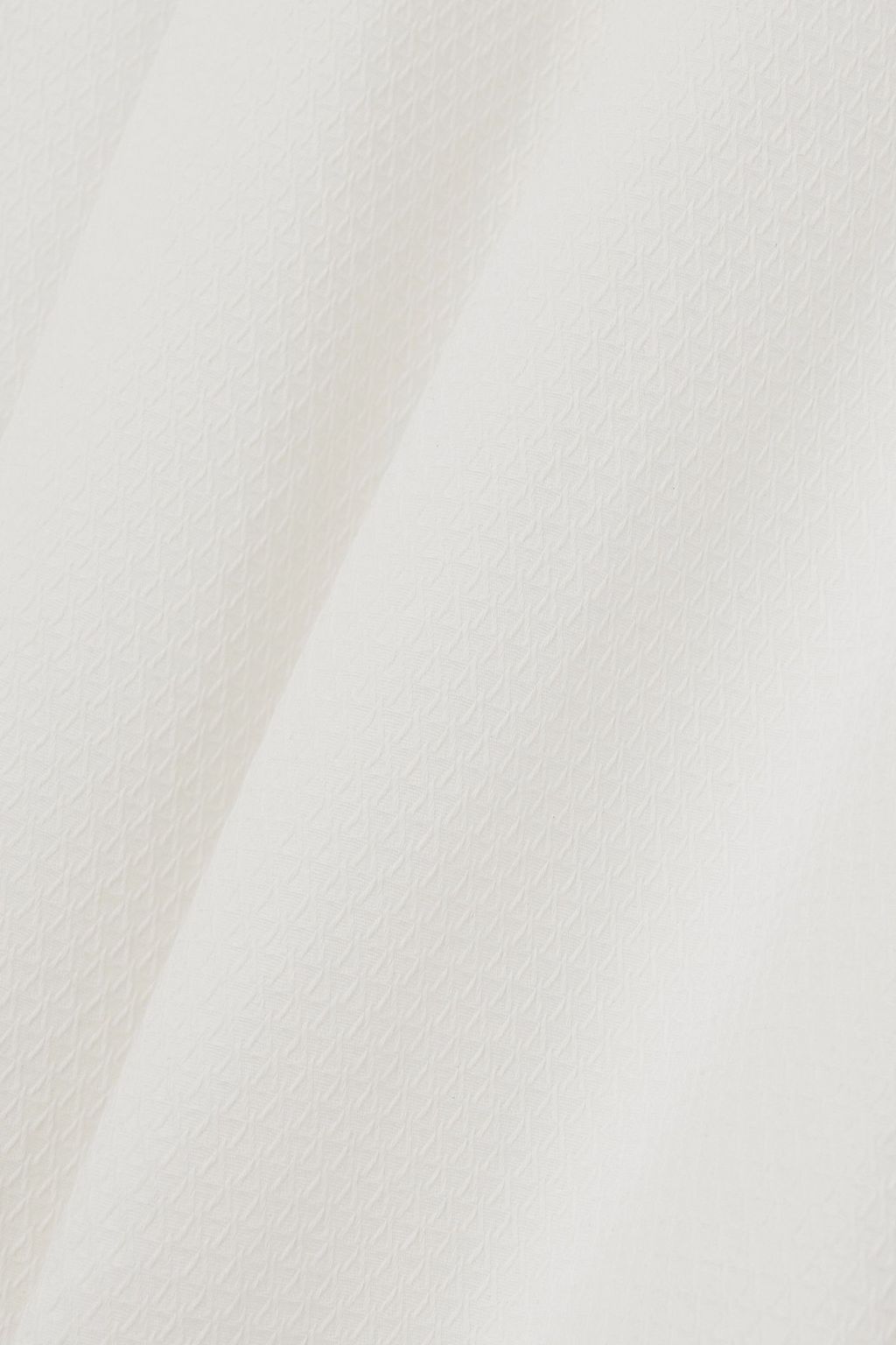 CHLOÉ Lace-up cotton-piqué midi dress