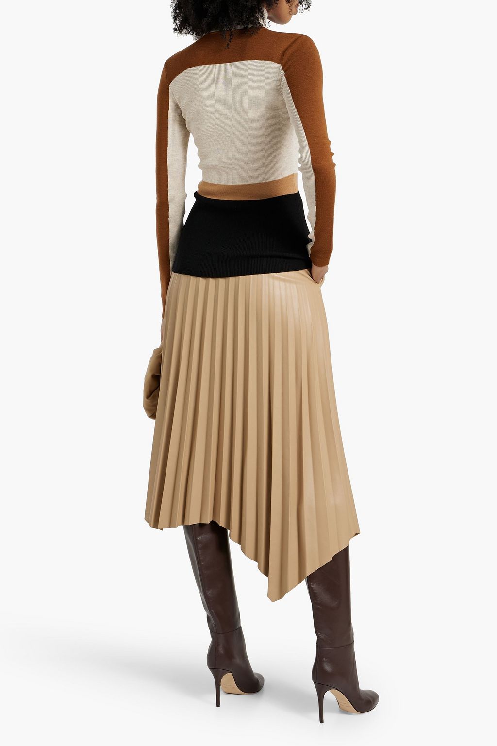CHLOÉ 인타르시아 울 터틀넥 스웨터