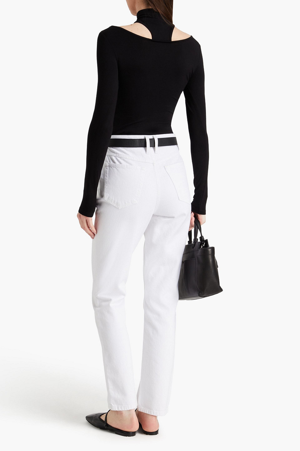 FRAME LE HIGH 'N' TIGHT HIGH-RISE STRAIGHT-LEG JEANS 