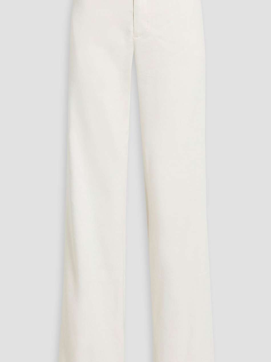 linen-blend wide-leg pants