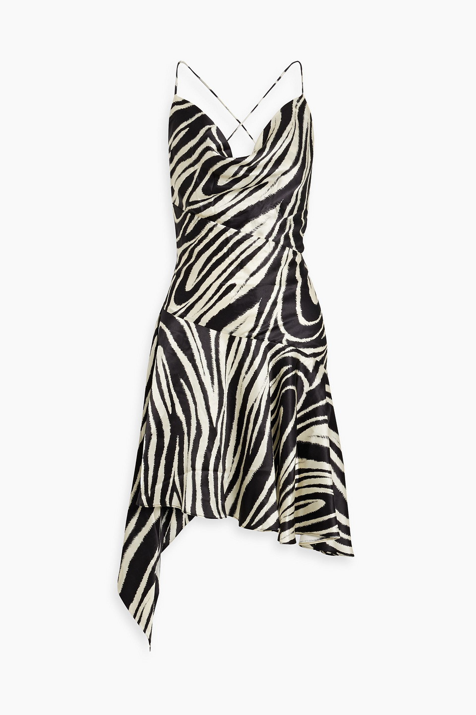 black velour mini dress WILD CHILD ZEBRA PRINT MINI DRESS – AKIRA main image 0