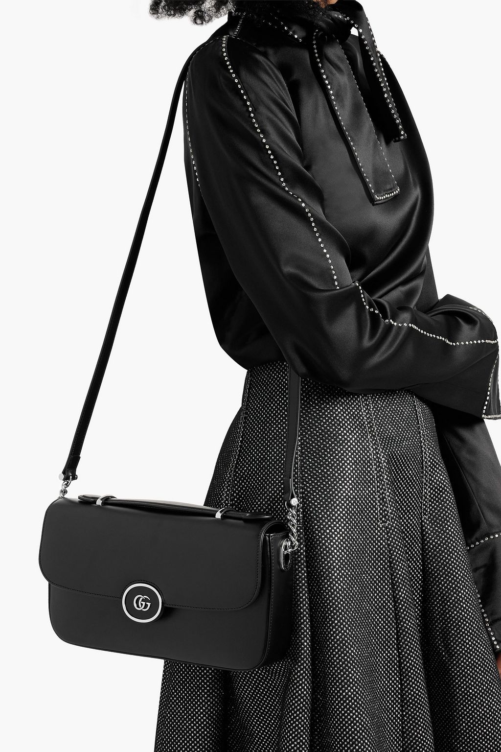 GUCCI Petite GG leather shoulder bag