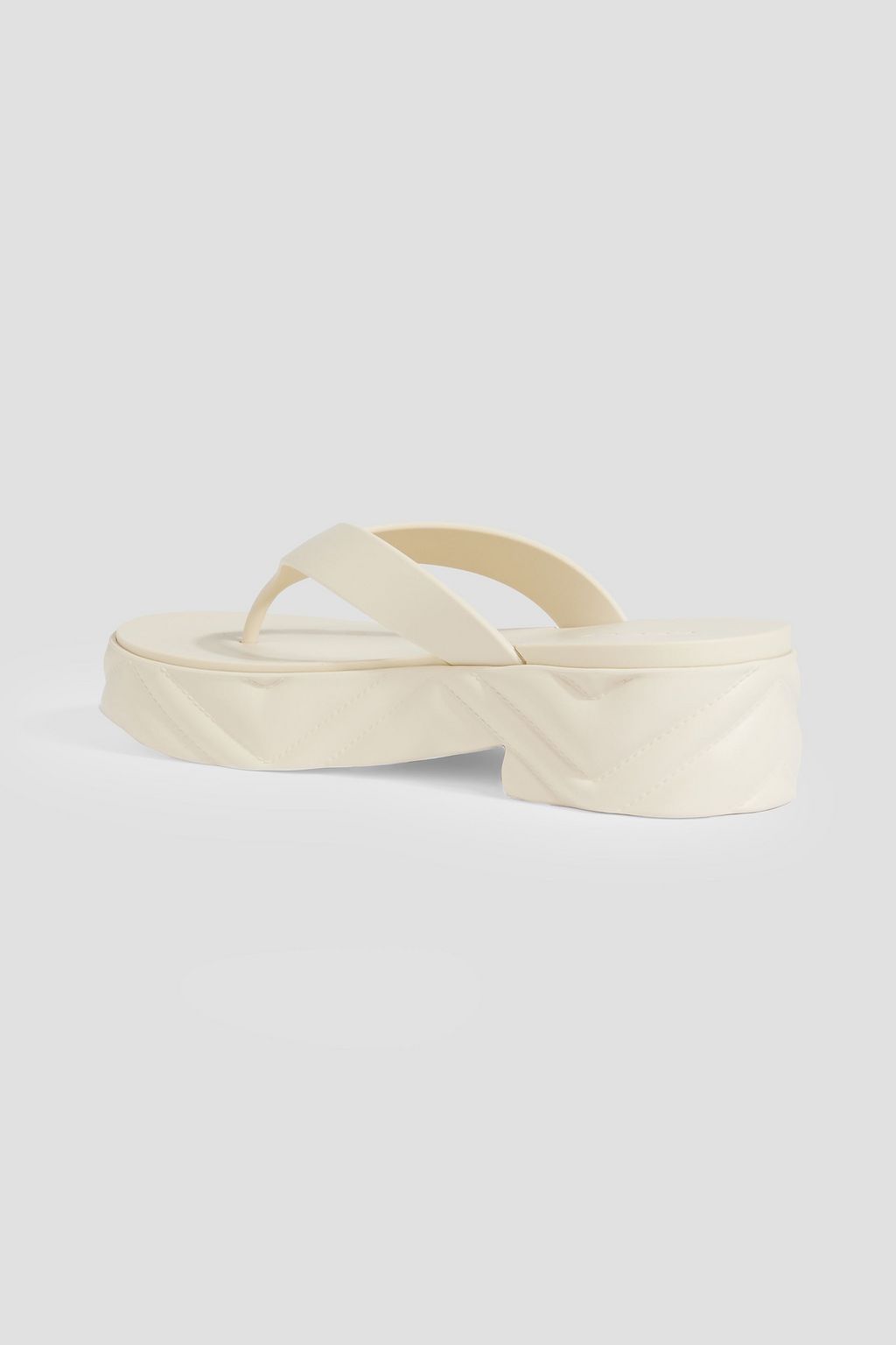 GUCCI Embossed rubber platform sandals