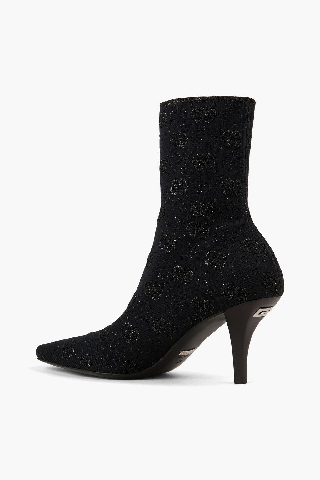 GUCCI Metallic jacquard sock boots