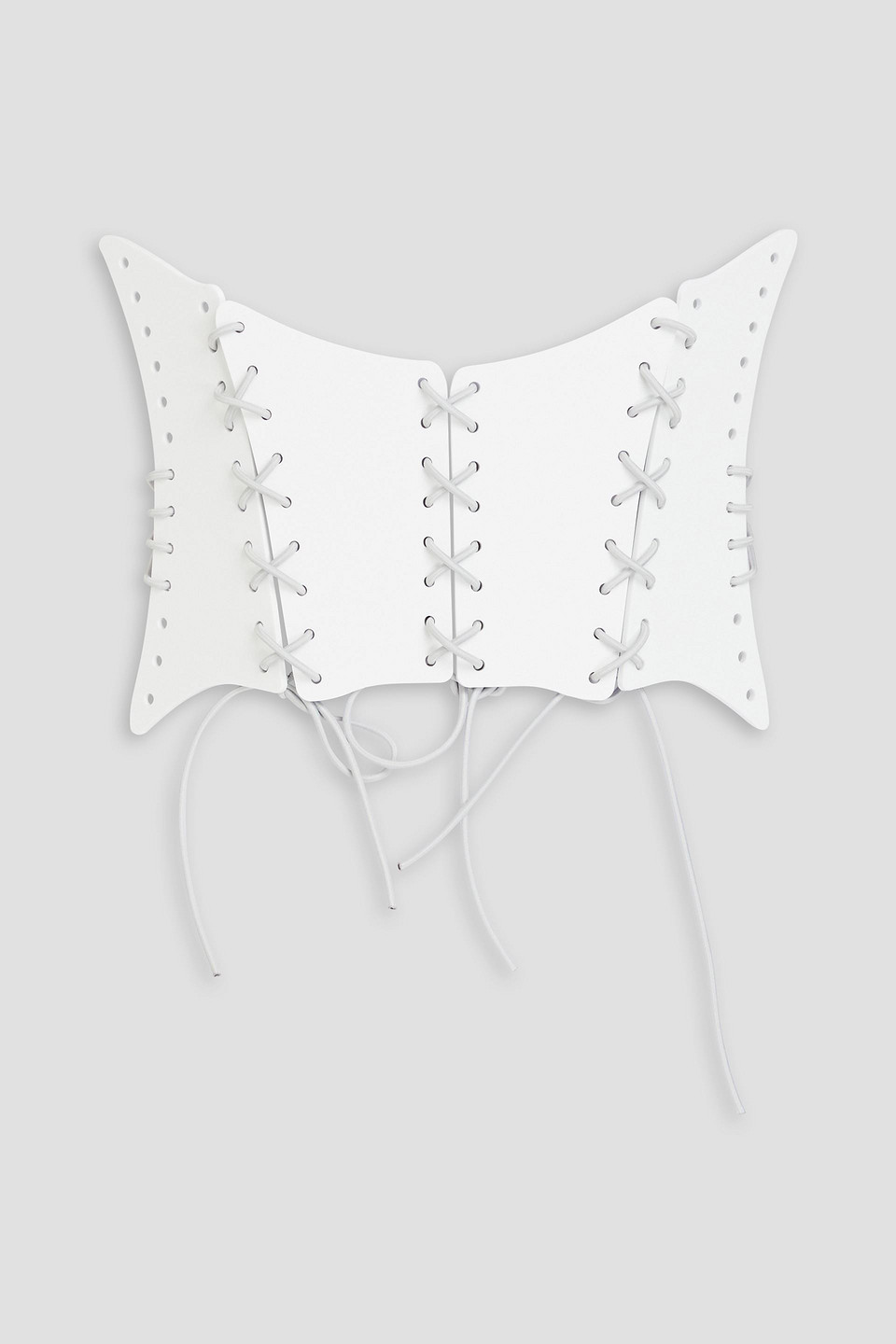Matičevski - Arsenic lace-up Perspex corset - White