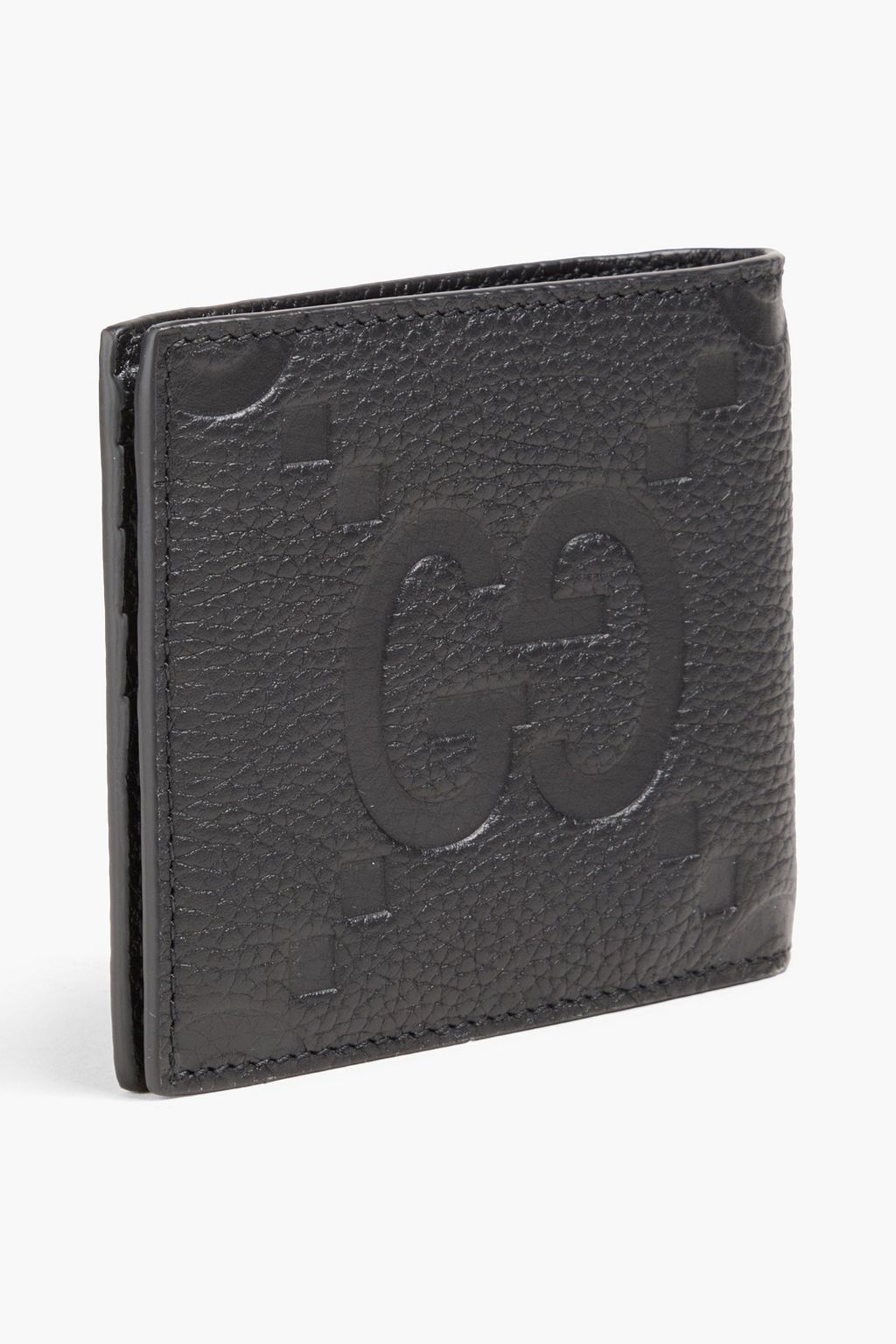 GUCCI GG Jumbo pebbled-leather wallet
