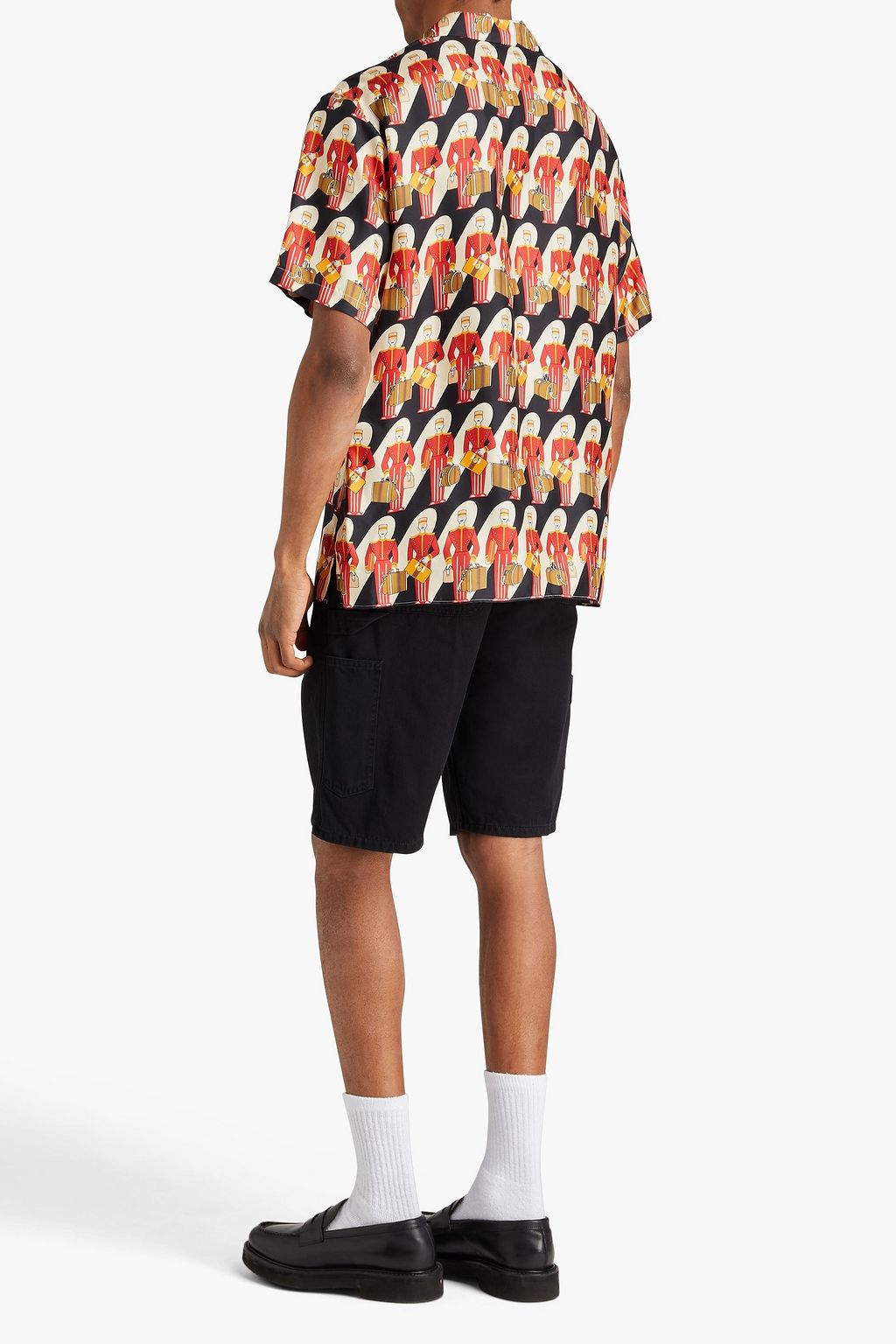GUCCI Printed silk-twill shirt
