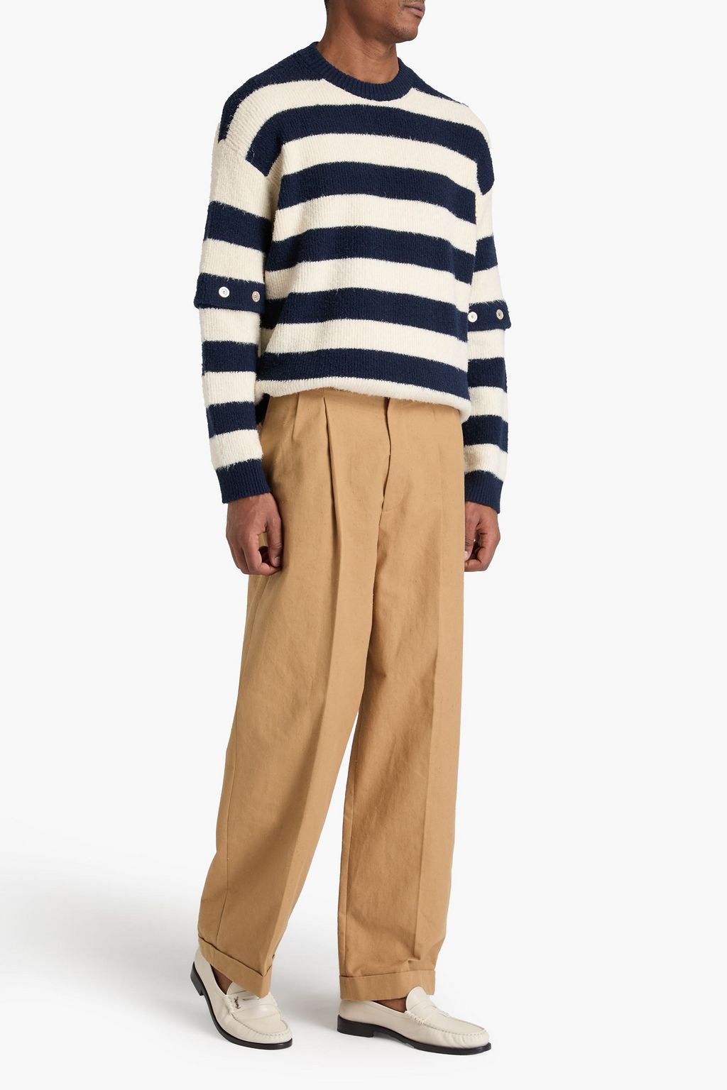 GUCCI Gestreifter Pullover aus einer Baumwollmischung