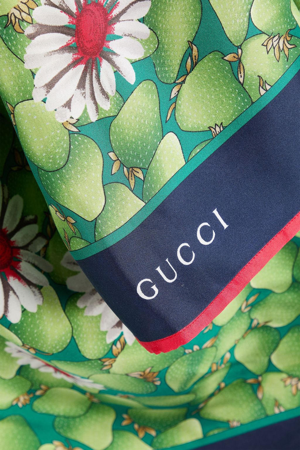 GUCCI Printed silk-twill shirt