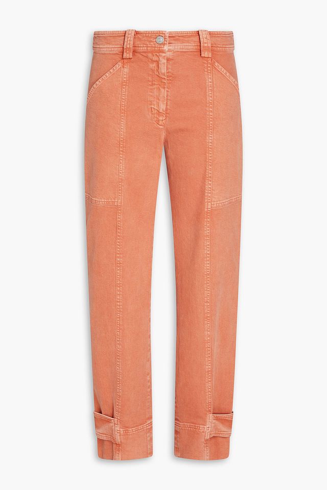 High-rise tapered jeans