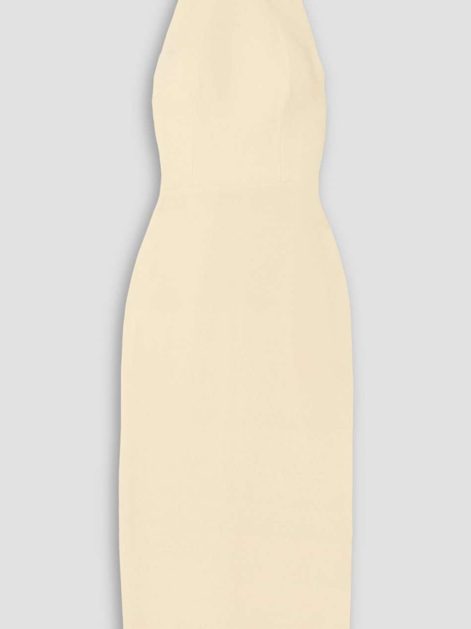 mannor stretch-crepe midi dress