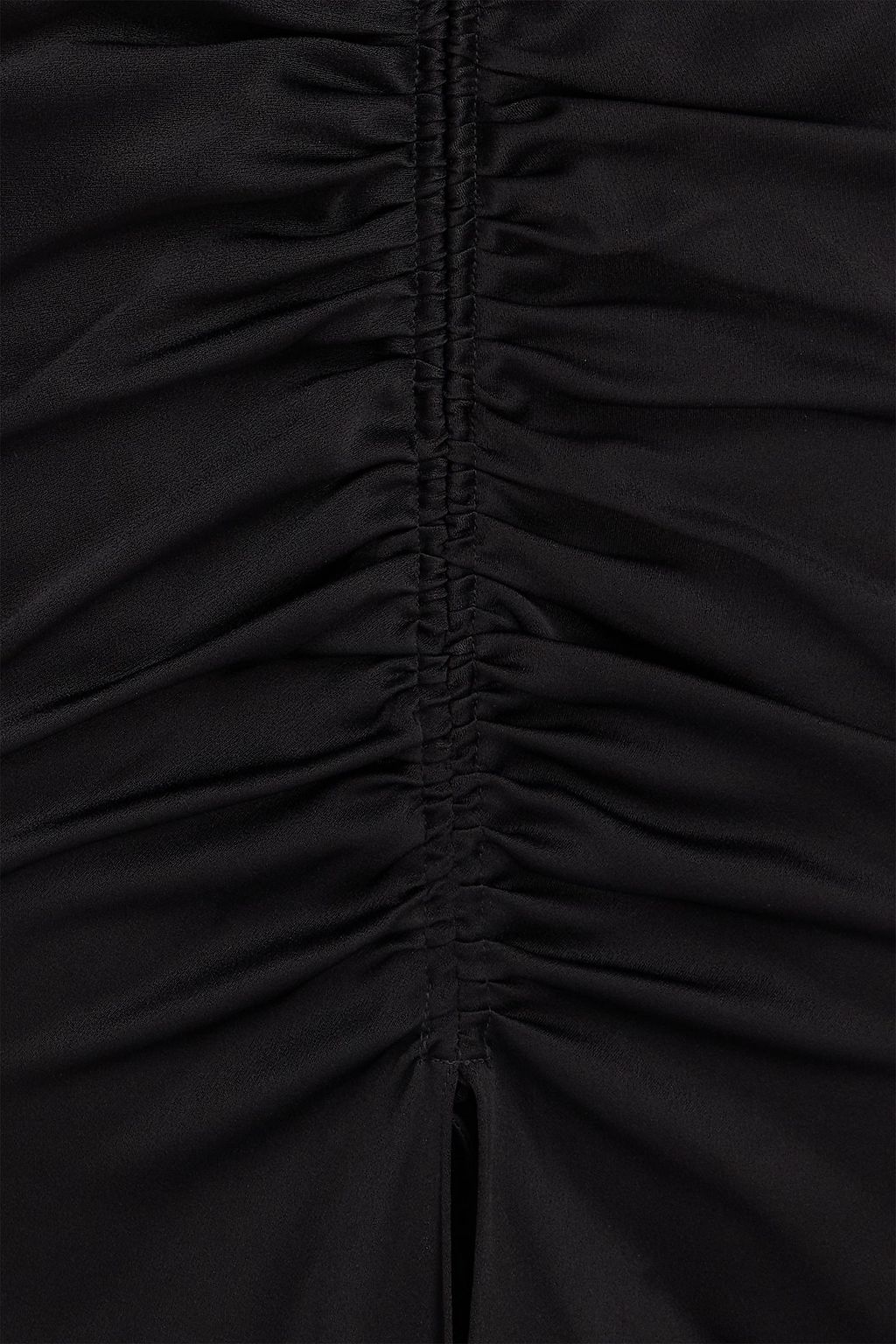 ALEX PERRY Sutton ruched satin-crepe maxi skirt