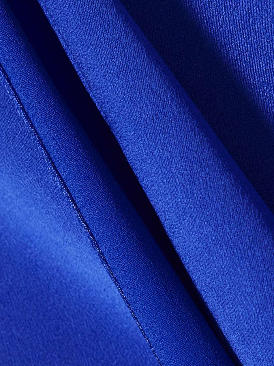 vander cape-effect satin-crepe midi dress