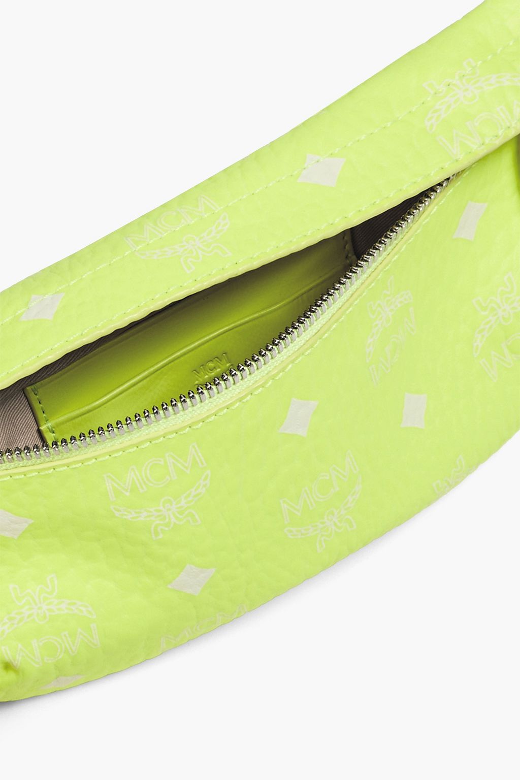 MCM Visetos small neon printed faux pebbledleather belt bag Sale up