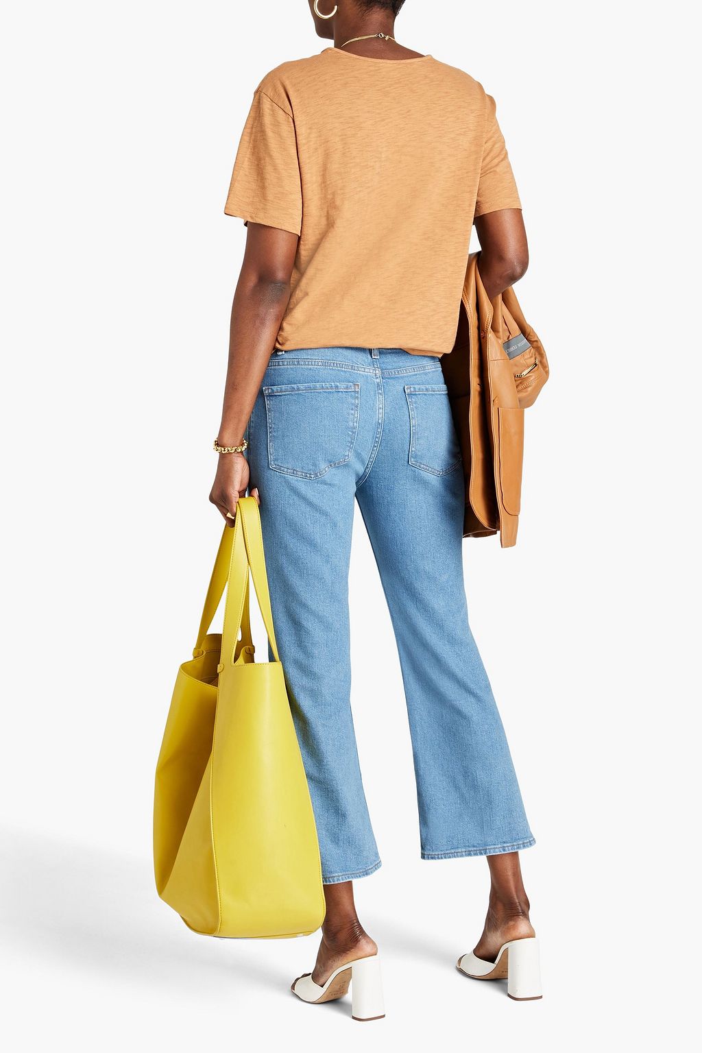 THEORY Cropped low-rise kick-flare jeans