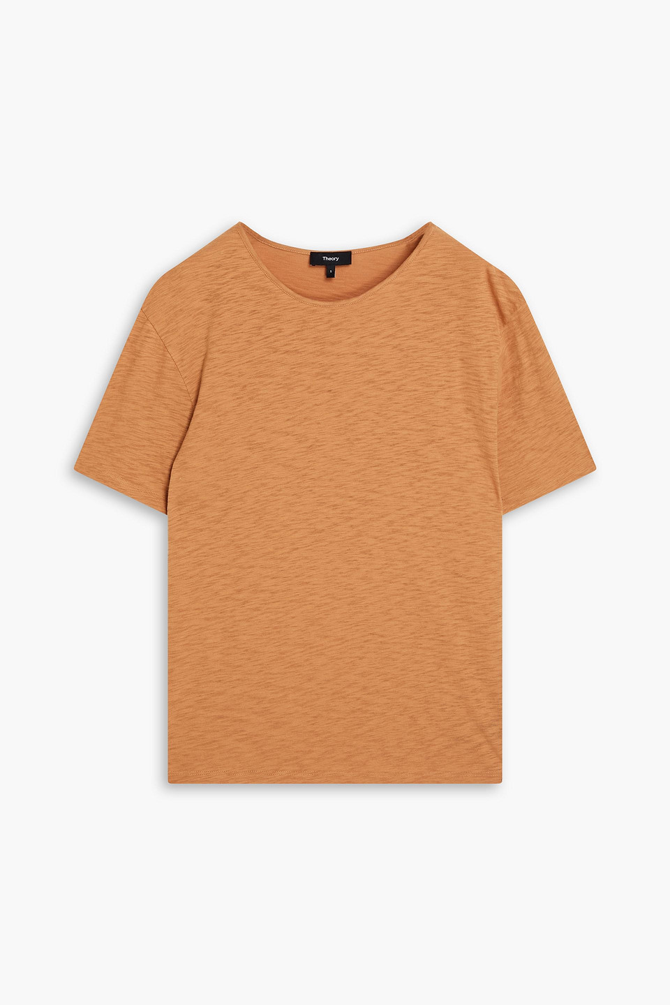 Theory Perfect T-shirt Aus Baumwoll-jersey Mit Flammgarneffekt