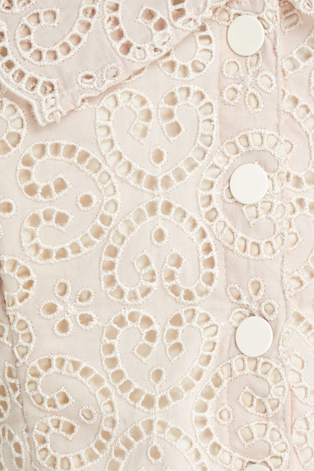 SANDRO Cropped broderie anglaise shirt