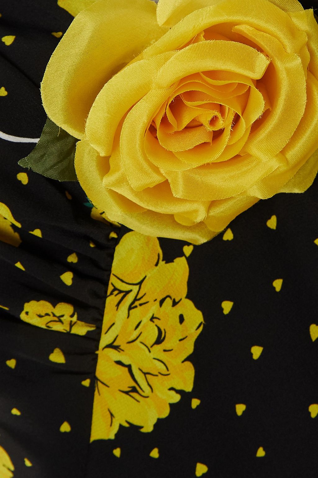 RODARTE Appliquéd printed silk crepe de chine maxi dress