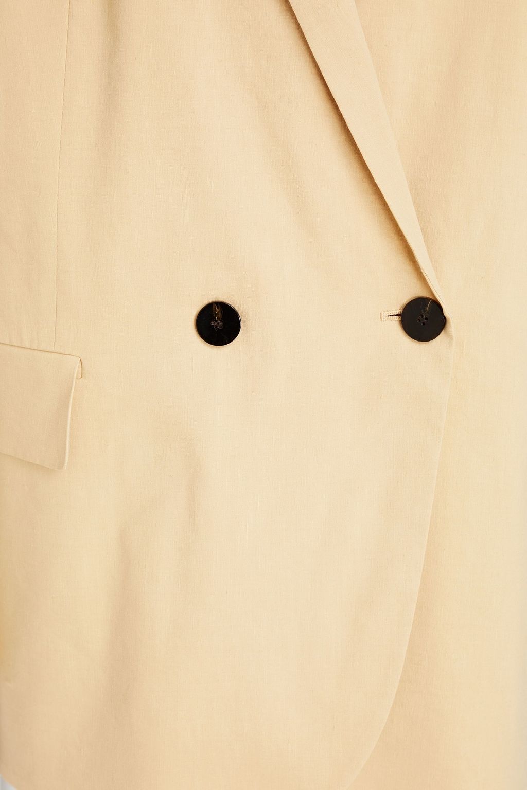 THEORY Double-breasted linen-blend blazer