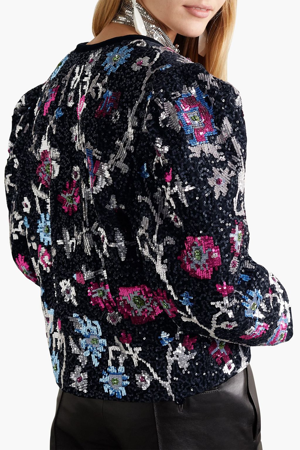 ISABEL MARANT Marjoya embellished velvet jacket