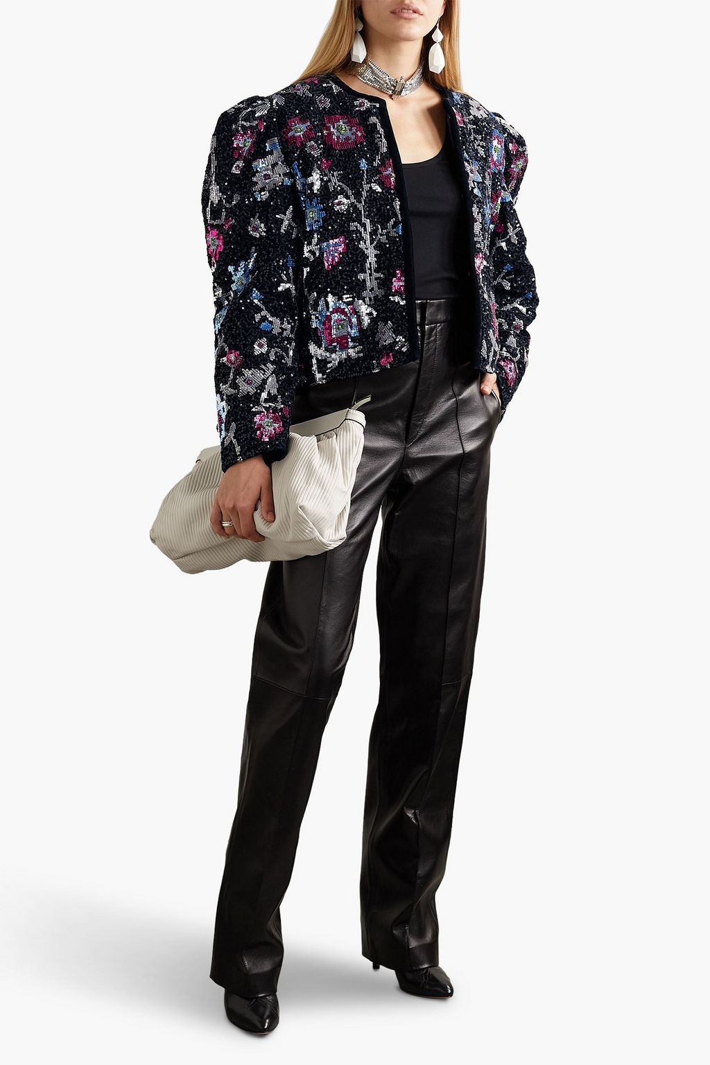 hjælper bassin Mindful ISABEL MARANT Marjoya embellished velvet jacket | Sale up to 70% off | THE  OUTNET