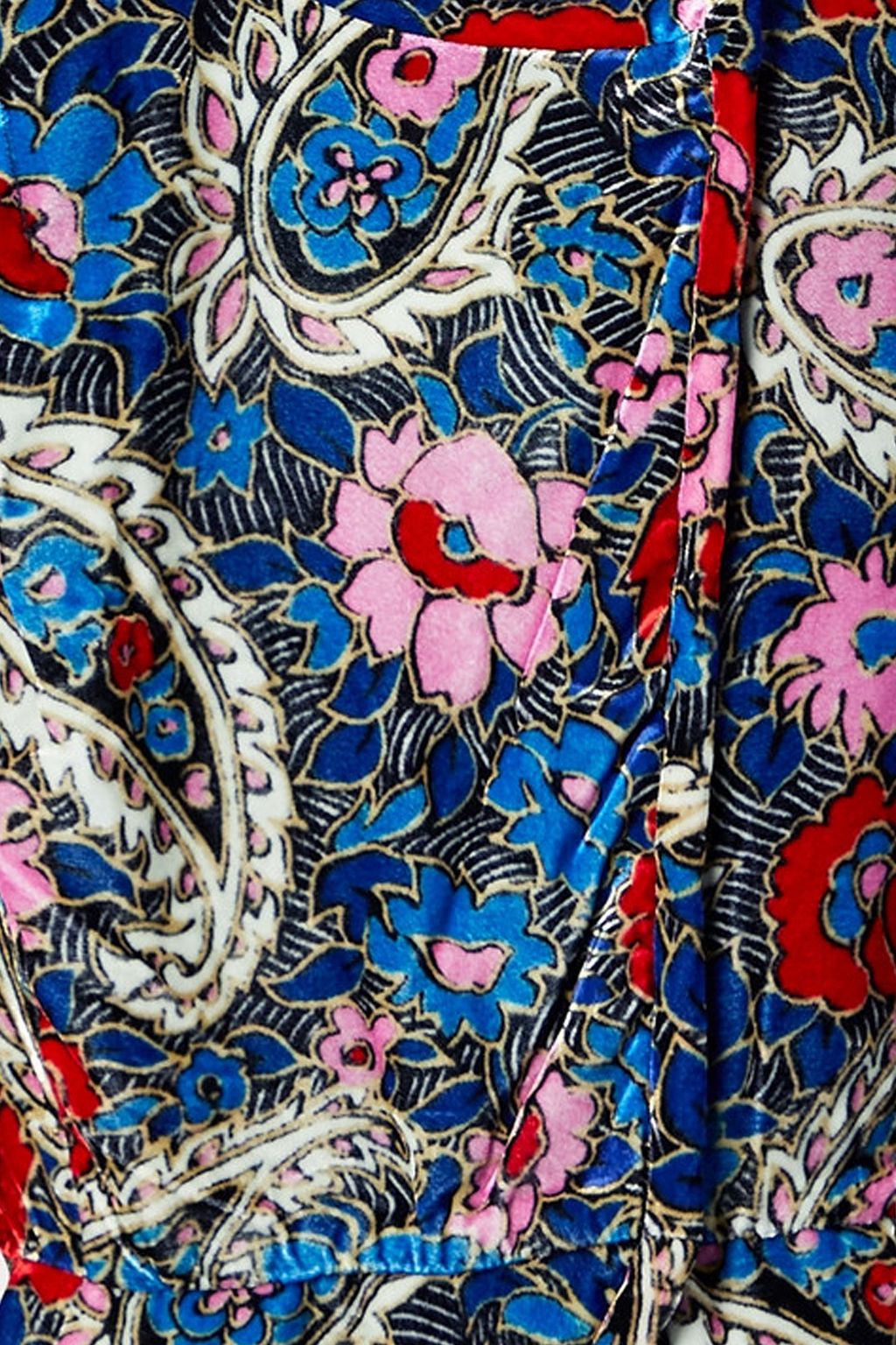 ISABEL MARANT Menelia floral-print velvet top