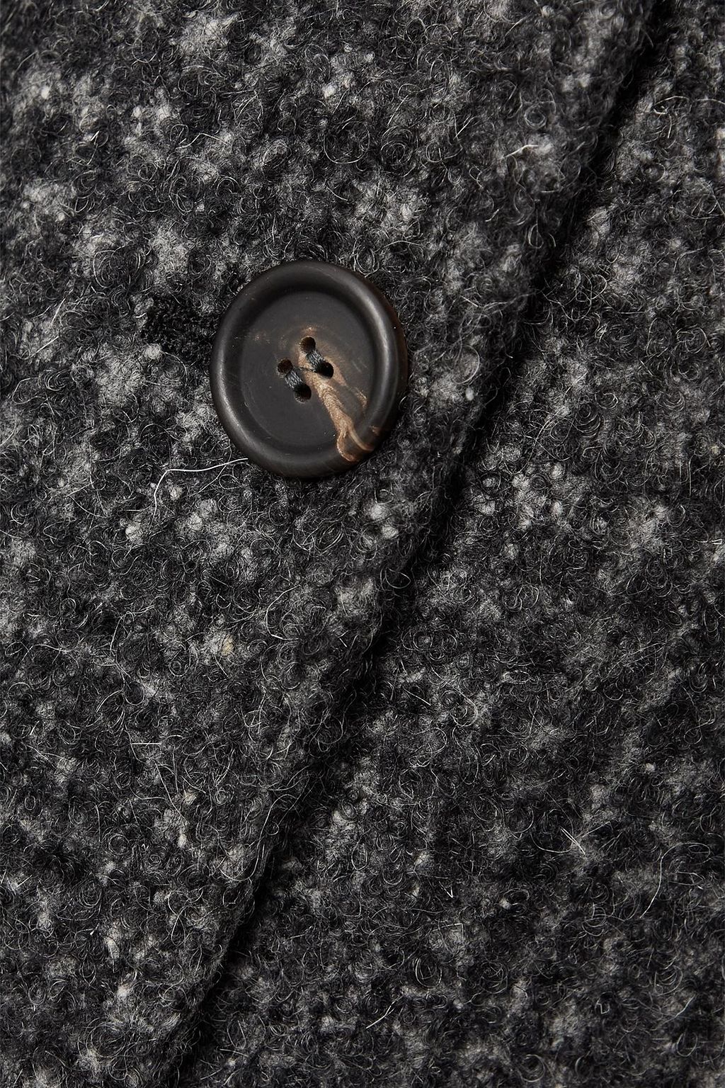 BRUNELLO CUCINELLI Oversized double-breasted Prince of Wales checked wool-blend coat